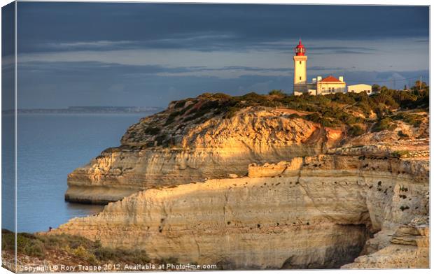 Portugese lighthouse Canvas Print by Rory Trappe