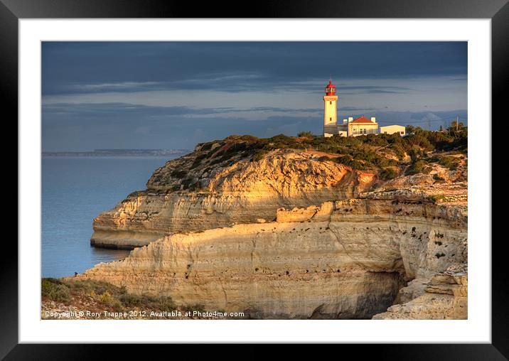 Portugese lighthouse Framed Mounted Print by Rory Trappe