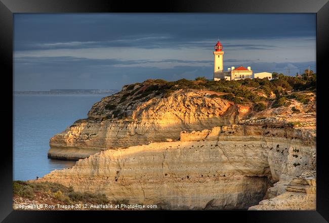 Portugese lighthouse Framed Print by Rory Trappe