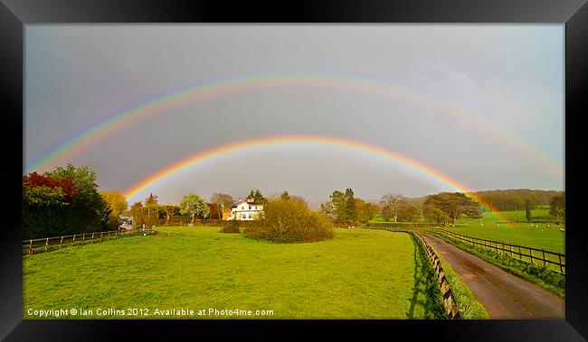 Double Rainbow Framed Print by Ian Collins