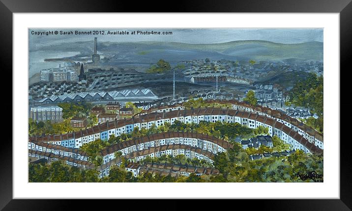 Roundhill Crescent Brighton Framed Mounted Print by Sarah Bonnot