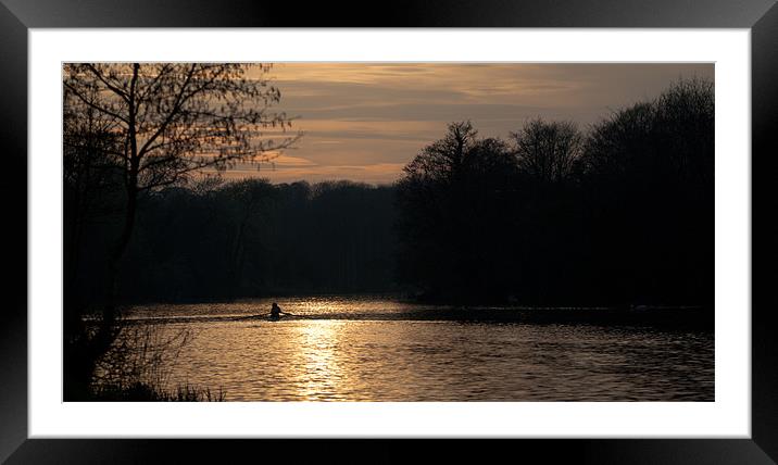 Into the sunset Framed Mounted Print by Declan Howard