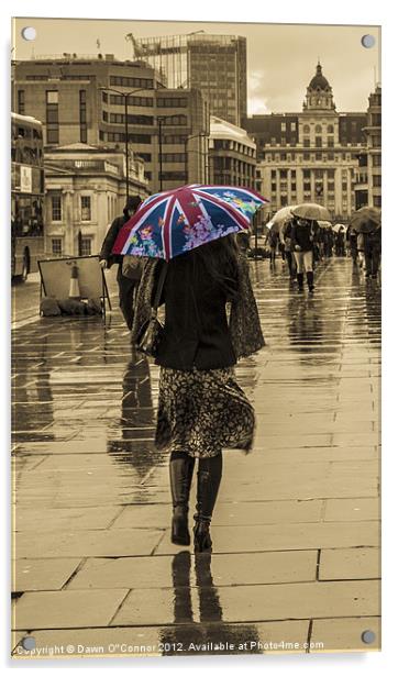 Rain Rain Rain Acrylic by Dawn O'Connor