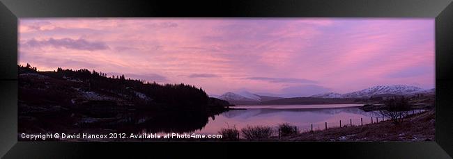 Loch Doon At Sun Rise Framed Print by David Hancox