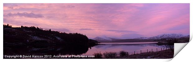 Loch Doon At Sun Rise Print by David Hancox