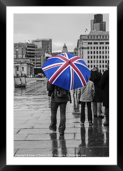 British Weather Framed Mounted Print by Dawn O'Connor