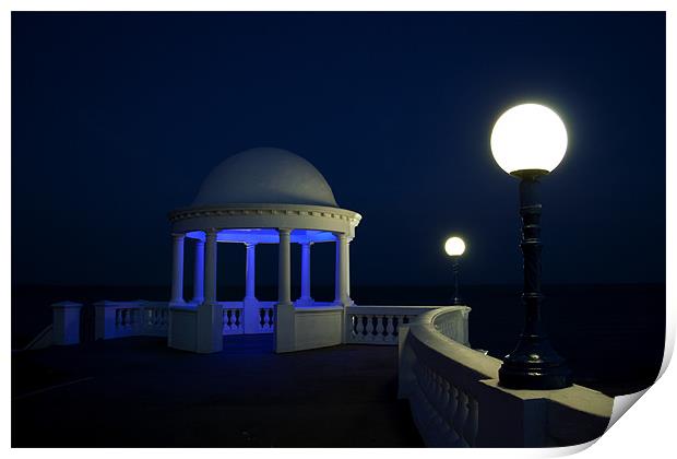 Bexhill Colonnade in Blue Print by mark leader