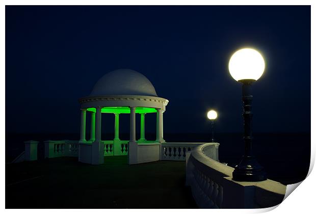 Bexhill Colonnade in Green Print by mark leader
