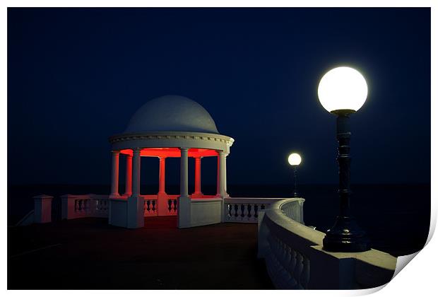 Bexhill Colonnade in Red Print by mark leader