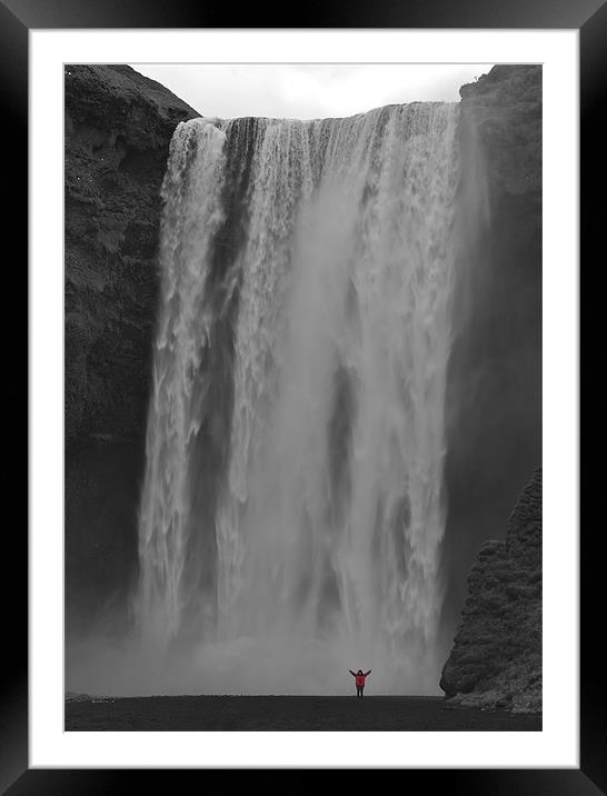 Mighty Falls Framed Mounted Print by mark humpage