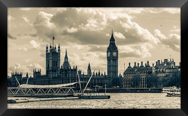 Westminster Framed Print by Dawn O'Connor