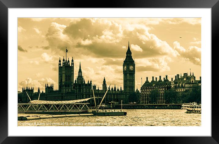 Westminster Framed Mounted Print by Dawn O'Connor