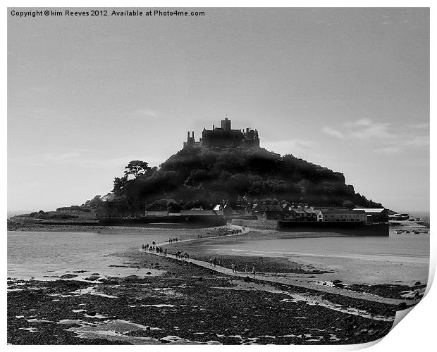 St Michael's Mount Print by kim Reeves