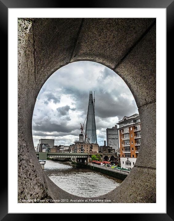 The Shard Framed Mounted Print by Dawn O'Connor