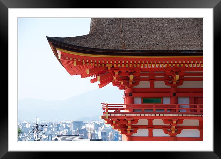 Kiyomizu Temple Framed Mounted Print by Christopher Acheson