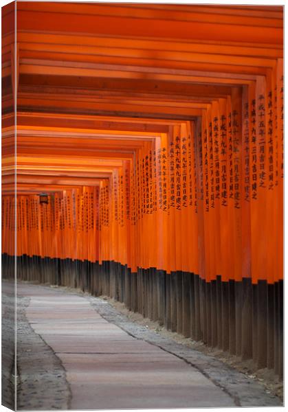 Fushimi Inari Shrine Canvas Print by Christopher Acheson