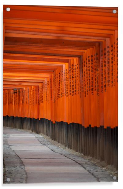 Fushimi Inari Shrine Acrylic by Christopher Acheson
