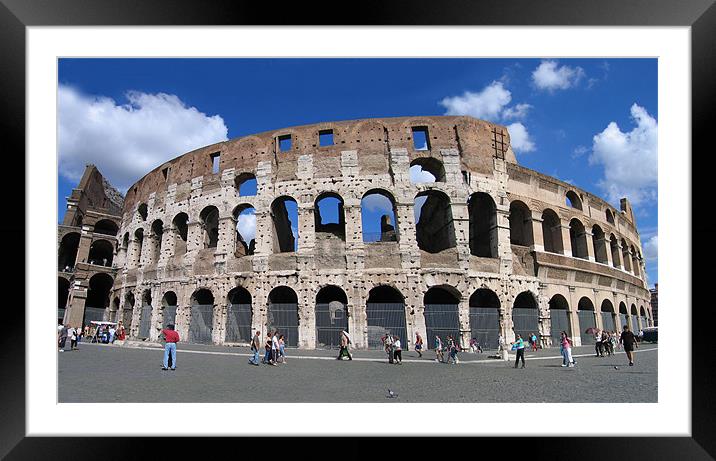 Colosseum, Rome, Italy Framed Mounted Print by Linda More