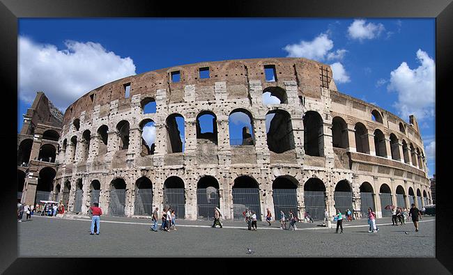 Colosseum, Rome, Italy Framed Print by Linda More