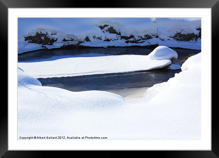 Shapes of Winter Framed Mounted Print by Albert Gallant