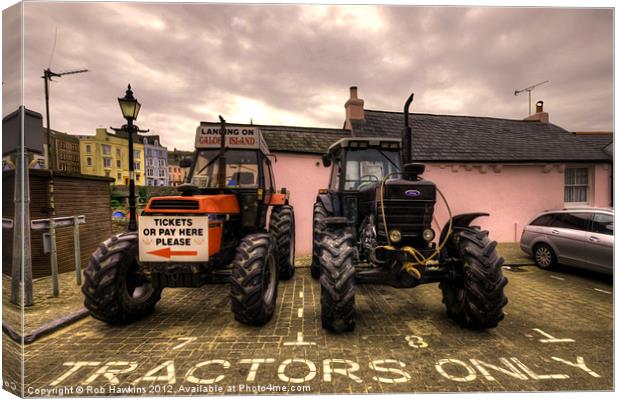 Tractors Only Canvas Print by Rob Hawkins