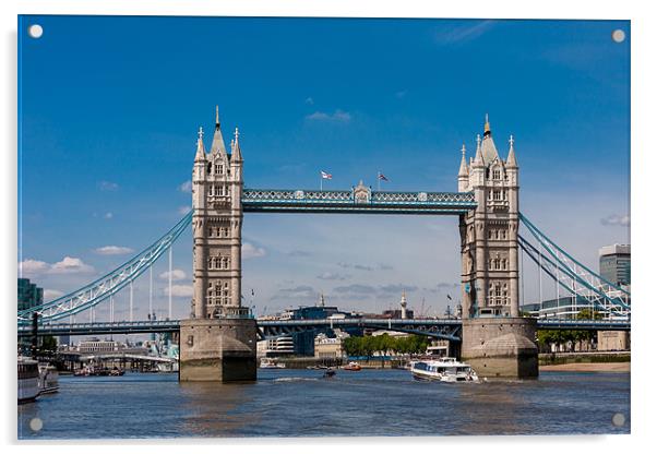 Tower Bridge Acrylic by David Tyrer