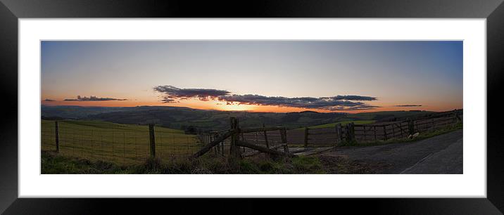 Sunset over Stonewall Hill Framed Mounted Print by Stacey Perrin