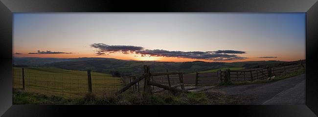 Sunset over Stonewall Hill Framed Print by Stacey Perrin