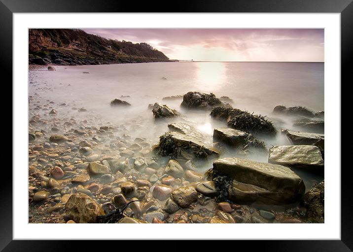 Tranquil evening Framed Mounted Print by mike Davies
