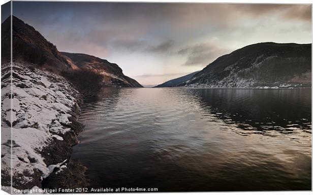 Caban Coch Winter Dawn Canvas Print by Creative Photography Wales