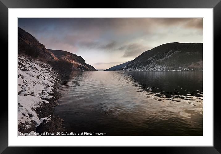 Caban Coch Winter Dawn Framed Mounted Print by Creative Photography Wales