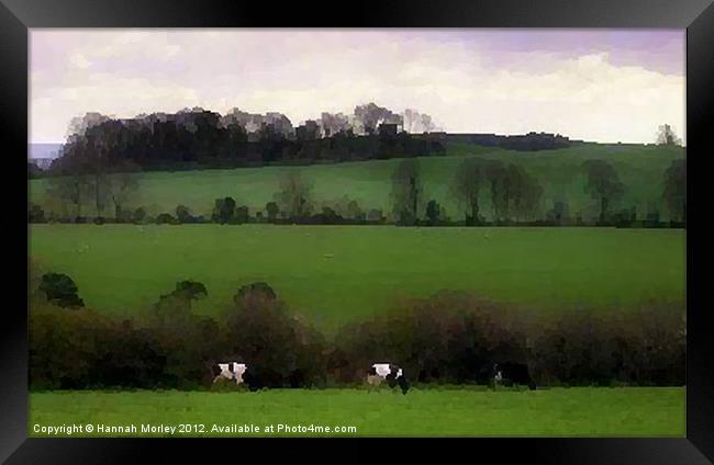 Irish Countryside Framed Print by Hannah Morley