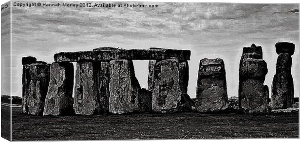 Stone Henge, Wiltshire Canvas Print by Hannah Morley