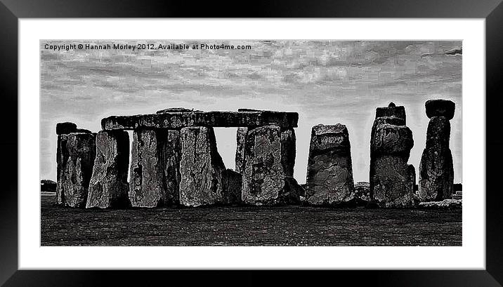 Stone Henge, Wiltshire Framed Mounted Print by Hannah Morley
