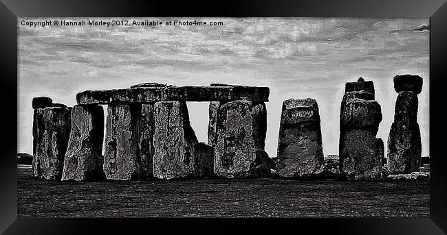 Stone Henge, Wiltshire Framed Print by Hannah Morley