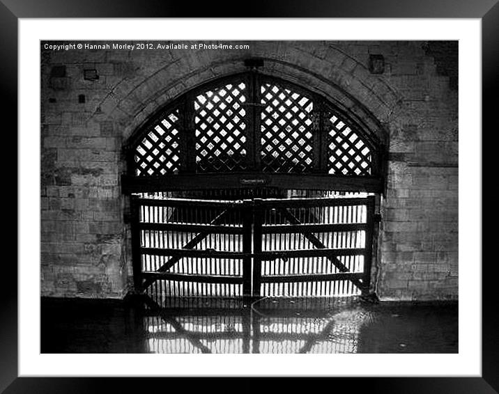 Traitors Gate Framed Mounted Print by Hannah Morley