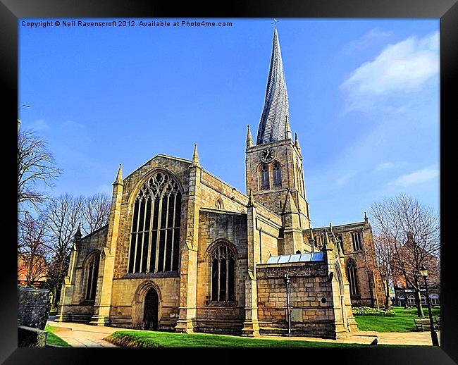 The crooked spire Framed Print by Neil Ravenscroft