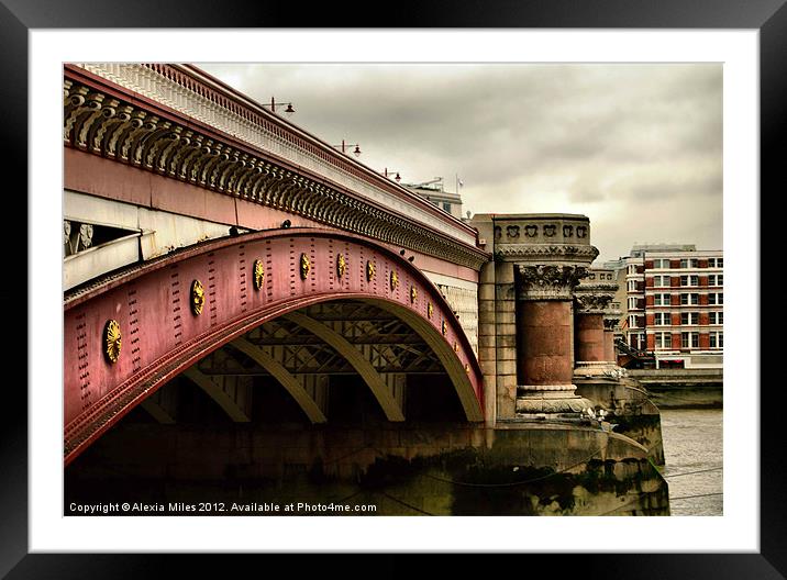 Blackfriars Road Bridge Framed Mounted Print by Alexia Miles