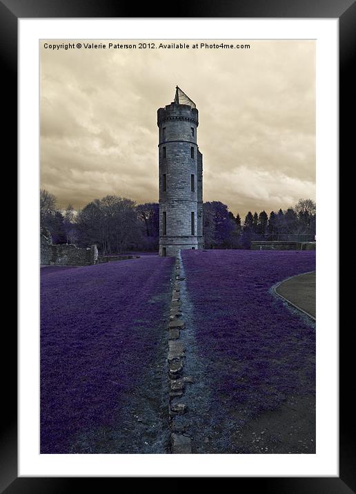 Eglinton Castle Tower Framed Mounted Print by Valerie Paterson