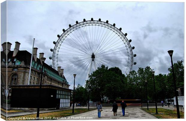 Walking towards the Eye Canvas Print by Alexia Miles