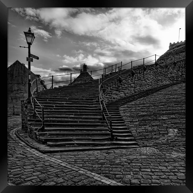 Whitby steps Framed Print by Northeast Images