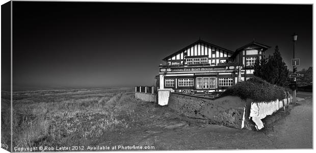 The Boathouse, Parkgate. Canvas Print by Rob Lester