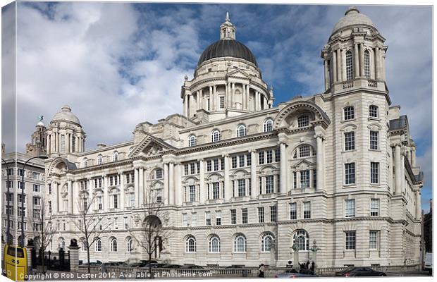 Port of Liverpool Building Canvas Print by Rob Lester