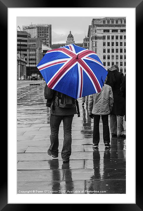 British Weather 2 Framed Mounted Print by Dawn O'Connor