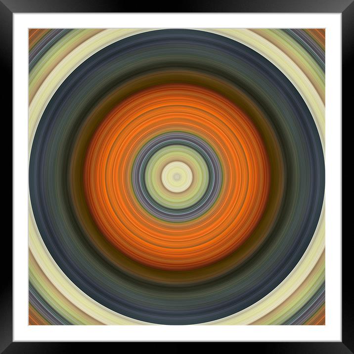funky target Framed Mounted Print by Heather Newton