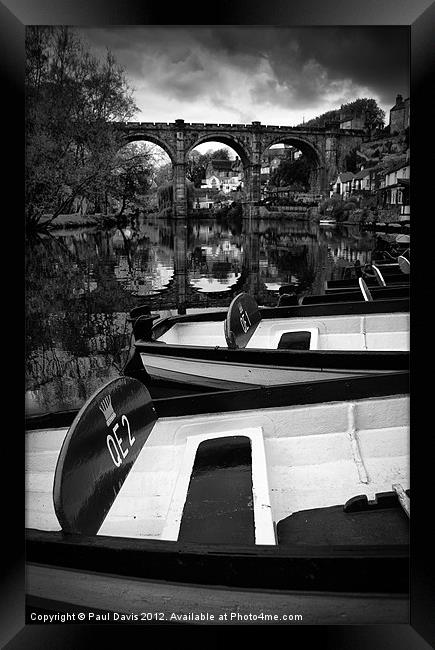 Knaresborough boats Framed Print by Paul Davis