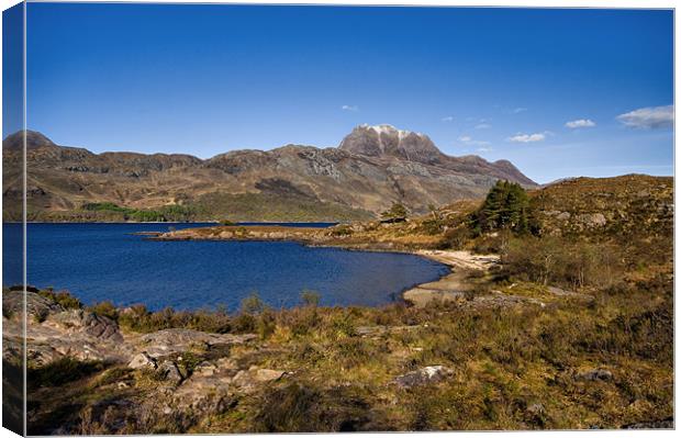 Slioch and Loch Maree Canvas Print by Jacqi Elmslie