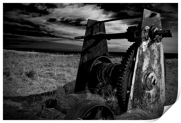 Easthaven Machinery Print by Lesley Brewster