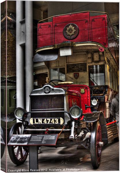 French Bus Canvas Print by kim Reeves