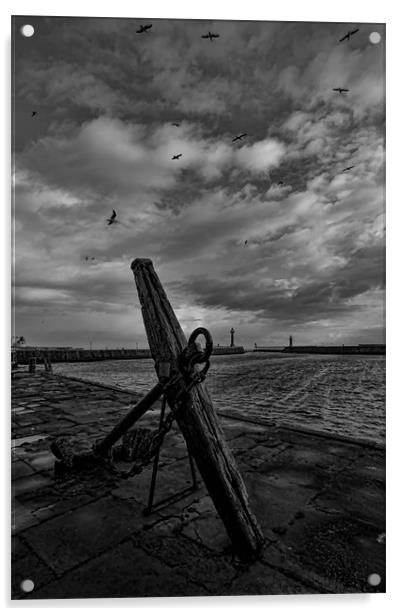 Whitby Anchor Acrylic by Northeast Images
